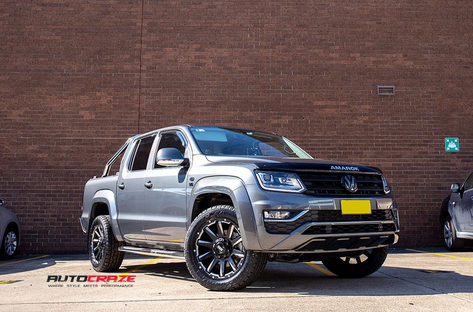 VOLKSWAGEN AMAROK GD05 MATTE BLACK MILLED ACCENTS
